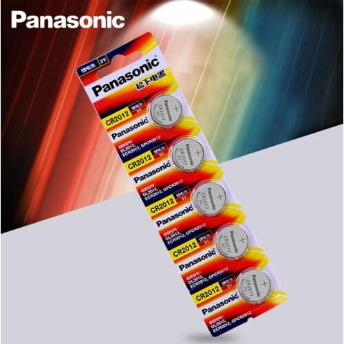 5pcs Original Brand new battery PANASONIC cr2012 3v button cell coin batteries for watch computer cr 2012
