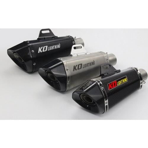 51mm Universal Motorcycle Exhaust Vent Pipe With DB Killer Stainless Steel 350mm Exhaust System Modified For ATV Street Bike