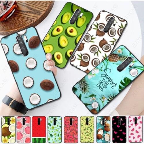 Fruit avocado watermelon coconut Phone cover Shell for redmi note8pro note7 note5 note6pro 8T 8A 7A 9A note9s note9pro K20 CASES