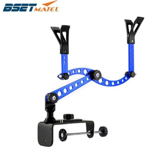 BSET MATEL Aluminium Alloy Raft Fishing Sea Boat Fishing Rod Holder Bracket Support Rack Pole Clamp Clip Stander Fishing Tackle