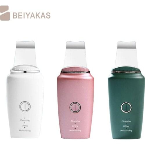 Facial cleansing ultrasonic skin scrubber deep cleansing ion acne in addition to blackheads and acne peeling beauty tools