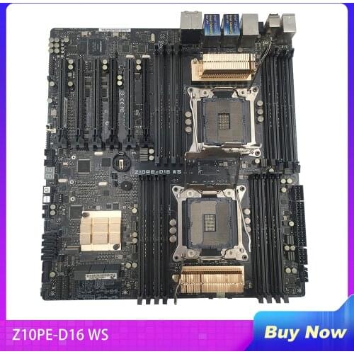 Original Motherboard For Asus Z10PE-D16 WS Workstation Motherboard 2011-3 C610 X99 LGA2011 Fully Tested