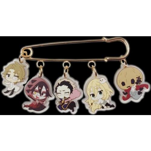 Hottest Acrylic Anime Cartoon Angels Of Death Brooch Overcoat Sweater Badge Classic Women Girl Boy Men Male Holiday Gift