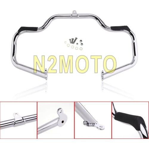 For Harley Touring Road King Electra Street Glide CVO Chrome Engine Guard High Way Crash Bar Bumper Protection 2009-2017