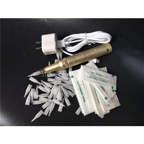 Import Motor Battery Recharge Permanent Makeup Machine Tradional Needles Tip Kit for 3D Eyebrow Lips Eyeliner Body Tattoo Art