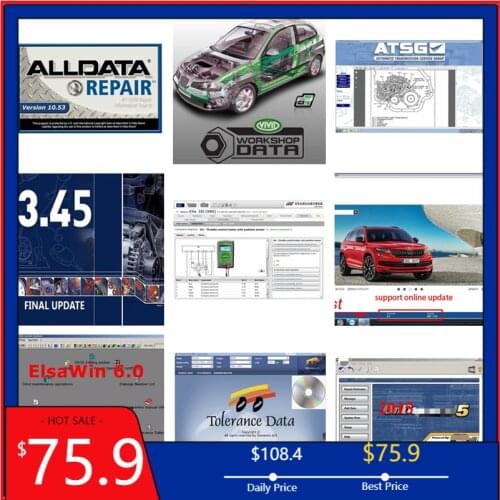 2021 Hot Selling Alldata All Data 10.53 Mit//chell Car Repair Software Vivid Workshop Data E/t/k/a 8.3 Elsa 6.0 10 in 1TB HDD