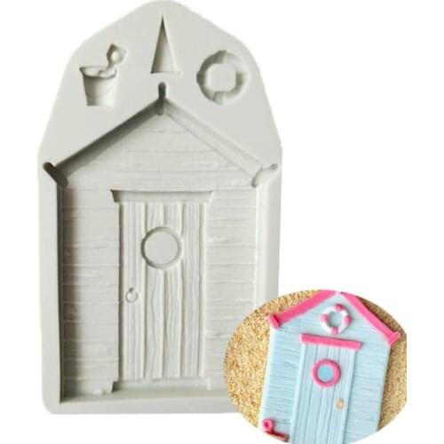 Luyou 1pcs Cartoon House Silicone Cake Mold Fairytale House Fondant Decoration Mold Cake Cooking Tools Biscuit Mould FM1567