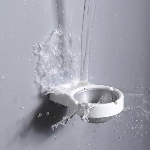 Metal Wall Mounted Self Adhesive Waterproof Ashtray For Bathroom Pub - Black, 18x16cm