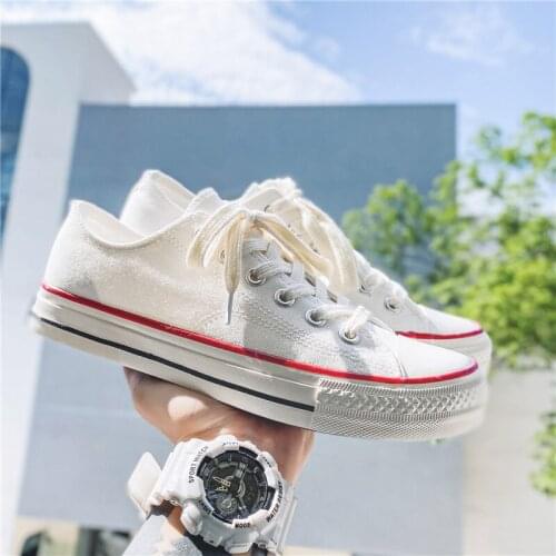 Fashion Low-cut Womens Canvas Shoes Retro Women Flats Korean Students