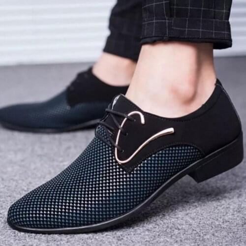 2020 Summer Men Casual Shoes New Designer Business Mens Dress Shoes Comfortable Men Wedding Dress Shoes Men Formal Shoes
