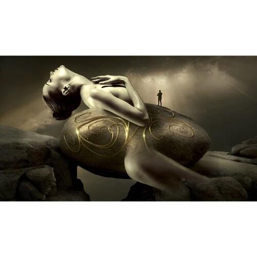 DIY Creative Character Art Full Diamond Embroidery Diamond Mosaic Diamond Painting Cross Stitch Kits Home Decoration Christmas