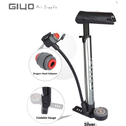 Giyo Bicycle Pump 120Psi Floor Standing Mtb Portable Tire Inflator Smart Head Presta Schrader Mini Pump Road Bike Tyre Inflator