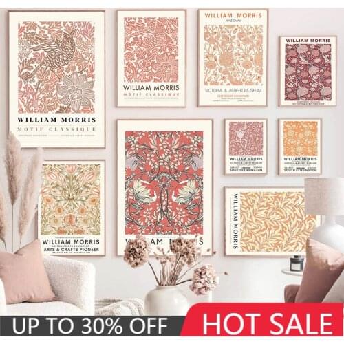 William Morris The Museum Art Exhibition Wall Art Canvas Painting Nordic Posters And Prints Wall Pictures For Living Room Decor