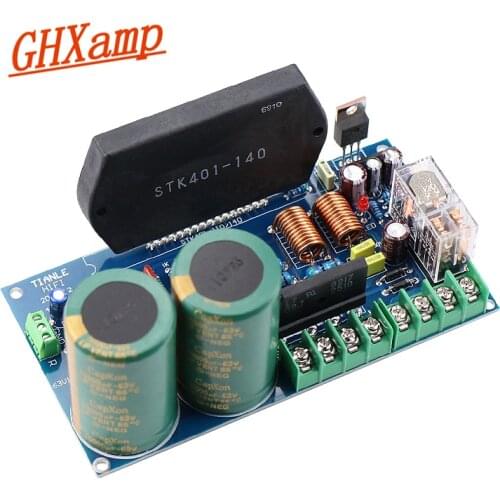 GHXAMP STK401-140 Thick Film Music Power Amplifier Board High Power 120W+120W with UPC1237 speaker protection