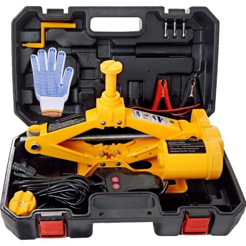 Portable 120-370/170-420 mm DC12V 3 Ton Electric Car Jack Lifting Jack Scissor Jack Emergency Tool for Change Tire