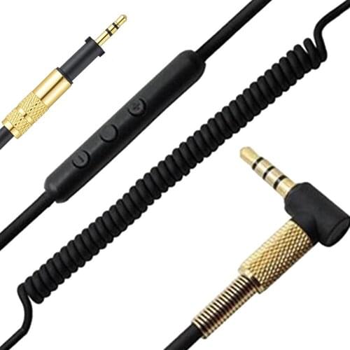OFC 2.5mm Spring Replacement Cable Extension Cord Wire for Pioneer HDJ-700 HDJ-1500K HDJ-500S HDJ 700 1500K 500S DJ Headphones