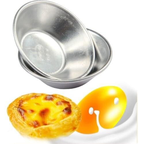Creative Baking Mold Cookie Muffin Egg Tart Fresh Disposable Good Tin Foil Cake Cup Round Aluminum Foil Portuguese Egg Tart Base