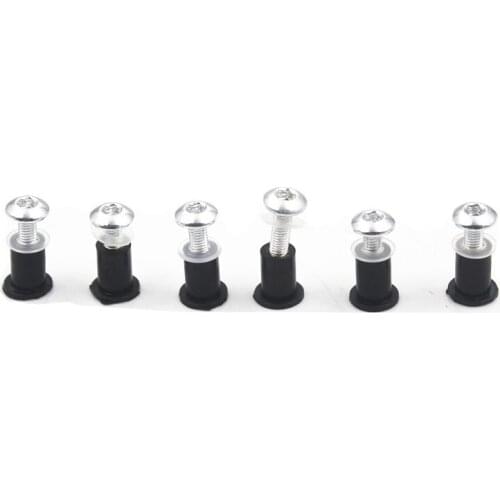 Custom Universal Motorcycle Aluminum Rubber Windshield Windscreen Bolts Screws Wellnut Washers Fastener Kit