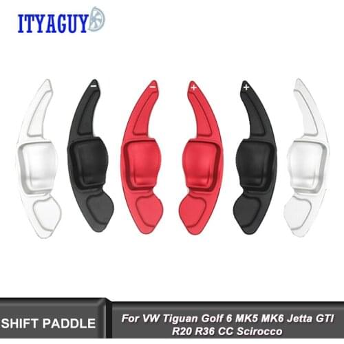 2 Pcs Extension Shift Paddle Steering Wheel Paddles For VW Tiguan Golf 6 MK5 MK6 Jetta GTI R20 R36 Car Accessories