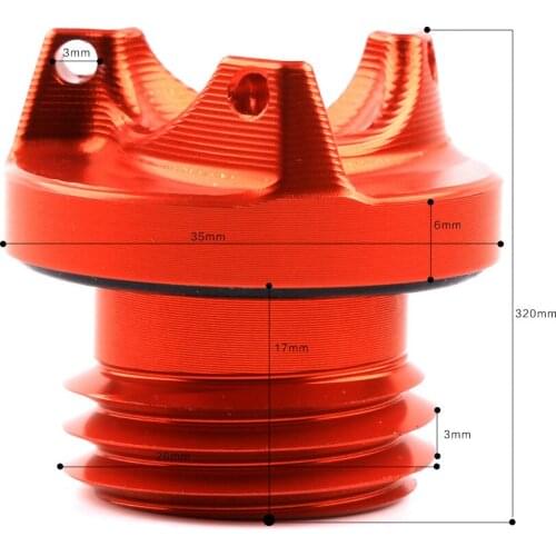 For Yamaha R25 R3 Motorcycle Modification 3.0mm Threaded Oil Screw Decorative Cover General
