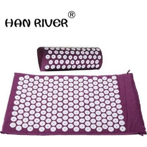 HANRIVER High quality Acupuncture massager cushion pad pain relief pressure peak yoga mat pillow Body massager