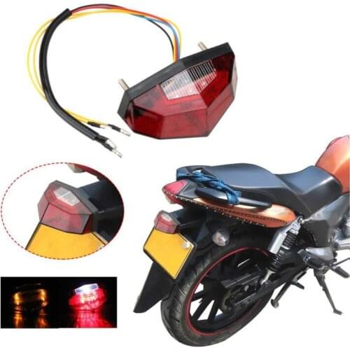 Motorcycle Taillight Fender Taillight Scooter Refitting Signal Indicator Led Stop Light Steering Light Moto Accessories