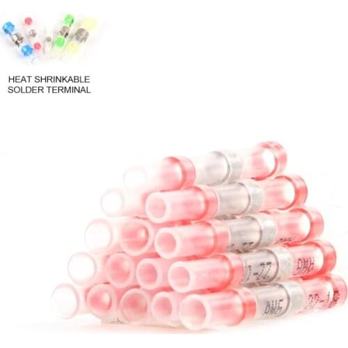 10/30/50PCS Waterproof Solder Seal Sleeve Heat Shrink Butt Connectors Splice Terminals insulation Electrical Wire Connector