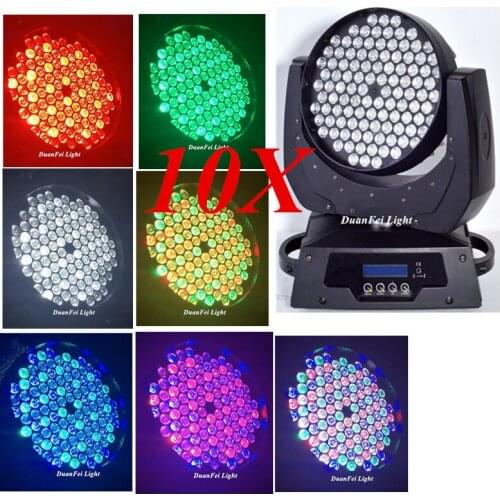 10pcs/lot high bright led washer moving head rgbw 108x3W wash led moving head dj stage moving head wash