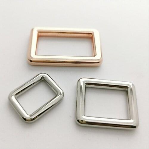 10 Pieces Manufacturers Supply Zinc Alloy Round Wire Square Buckles Leather Luggage Hardware Accessories Square Buckle Spot