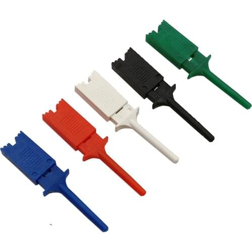 10PCS Test hook clip for logic analyzer red black green blue white flat hook connection for flat test