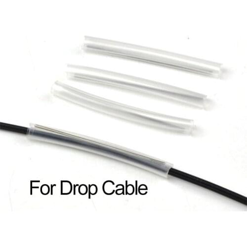 1000pcs/lot Fiber optic tube 6.0*5.5mm Fiber Cable Protection Sleeves FTTH heat shrink splice protector for Drop Cable