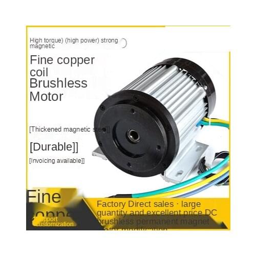 48V 60V 72V 4000W electric motor hydraulic oil pump cleaning machine retrofit equipment DC brushless high-power motor