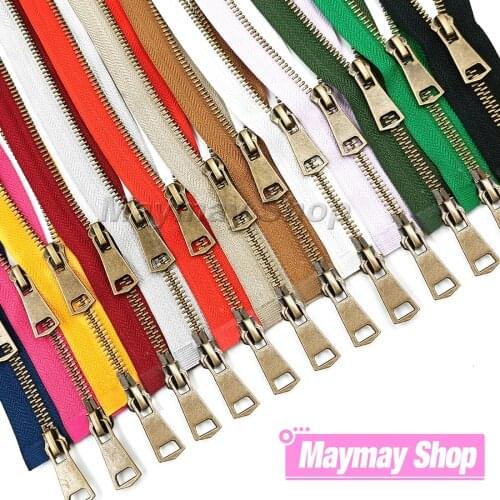 5# Colorful High Quality Open-End Double Sliders Copper Metal Zipper 2-Ways Zip Diy Handcraft For Sewing Cloth Pocket Garment