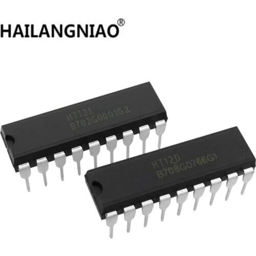 5PAIR 5PCS HT12D and 5PCS HT12E DIP20 . HT-12D+HT-12E new original
