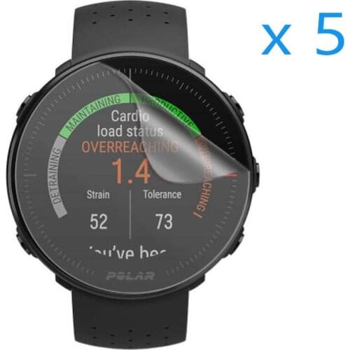 5pcs Soft TPU Smartwatch Clear Protective Film Guard For Polar Vantage V M Sport Smart Watch Full Screen Protector Cover