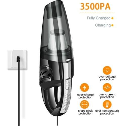 Car Wireless Vacuum Cleaner Powerful Cyclone Suction Home Portable Handheld Vacuum Cleaning Mini