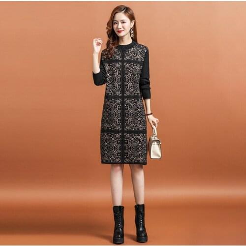 Модные вязаные платья AZTERUMI China At AliExpress