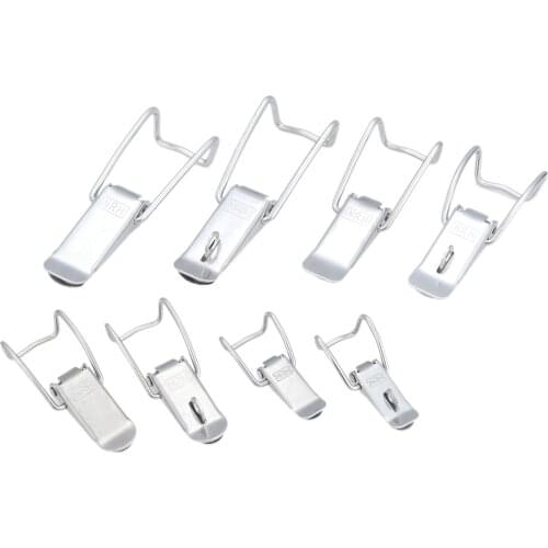 Wooden Box Spring Toggle Latch Buckle Catch Hasp Toolbox Cabinet Aviation Case Luggage Spring Toggle Latch Stainless Steel