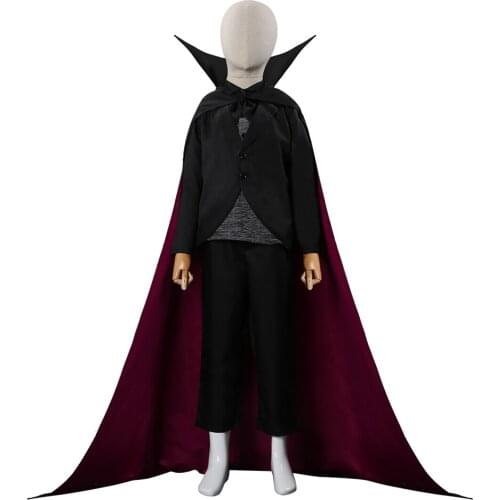 Kids Children Cosplay Dracula Trench Uniform Cosplay Costume Outfits Halloween Carnival Suit