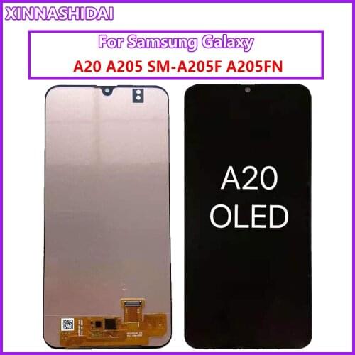 For Samsung Galaxy A20 A205 SM-A205F LCD Display Touch Screen Digitizer Replacement for Samsung A20 A205 A205F display screen