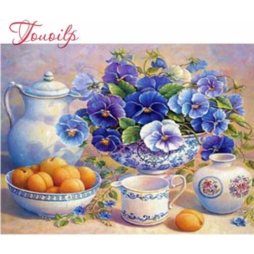 Bricolage 5D Fruits carré diamant peinture point de croix pour cuisine décor couture plein carré diamant mosaïque modèles strass