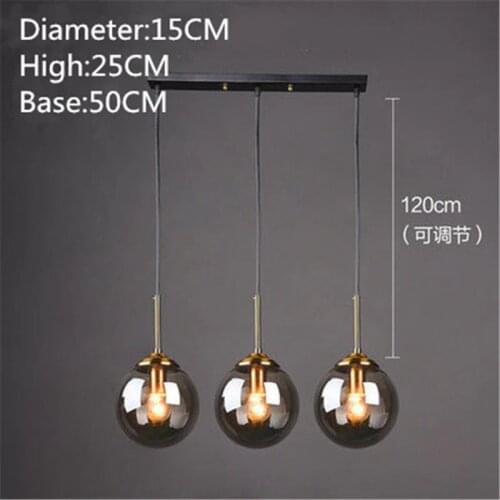 Nordic Designer Restaurant Chandelier Simple Modern Coffee Shop Creative Glass Ball Chandelier Aisle Lights Corridor Lighting