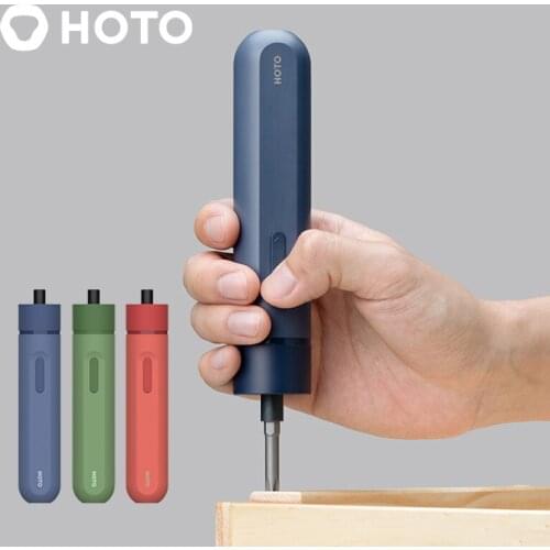 HOTO 2 in 1 Manual Automatic Cordless Screwdriver 3.6V Lithium Electric Screwdriver Mini Power Rechargeable Screwdriver