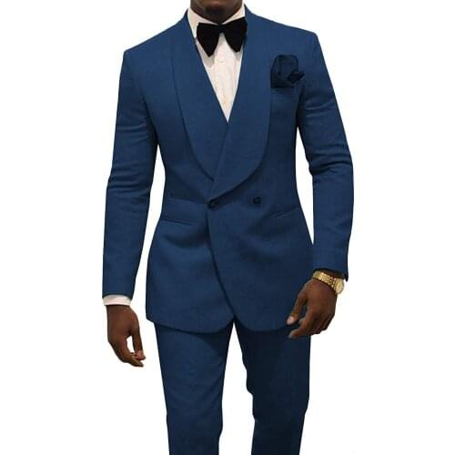 Handsome Groomsmen Embossing Groom Tuxedos Mens Wedding Dress Man Jacket Blazer Prom Dinner (Jacket+Pants+Tie) K85