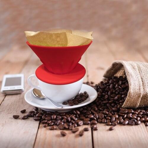Reusable Foldable Manual Coffee Funnel Silicone Coffee Dripper Collapsible Coffee Maker Kitchen Accessories Filter Cup