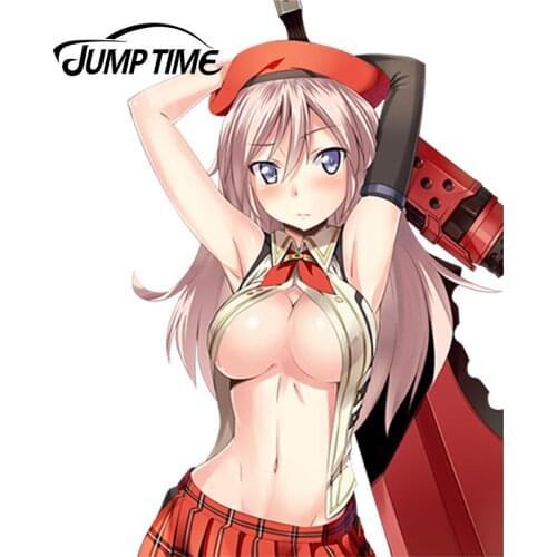 JumpTime 13cm x 8.8cm God Eater Collection Anime Car Styling Cartoon Waterproof Body Decals Door Decoration Car Stickers