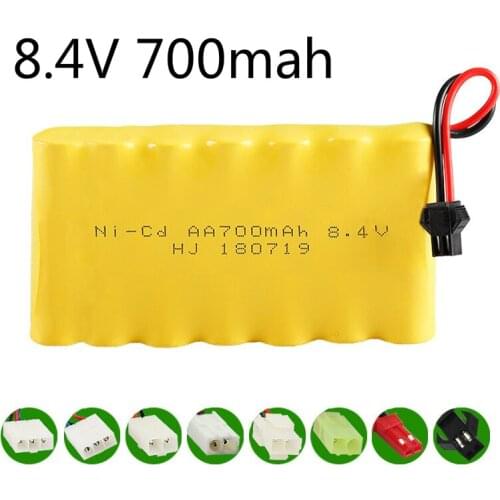 8.4V 700mah NICD Battery Ni-CD Battery AA 8.4v battery pack for RC toy Car Boat GUN TANK Trucks Trains RC toy model Battery