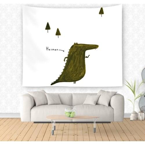 New cartoon animal background cloth fashionable home atmosphere decoration products Nordic style living room bedroom tapestry