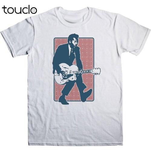 Chuck Berry Rock-N-Roll Rock Music Johnnie B. Goode Maybellene Tee Shirt Womens Oneck Tshirts