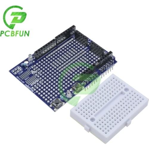 1 Set UNO R3 ATMEGA328P ATMEGA328P Shield Prototype Expansion Board SYB-170 MINI Solderless Breadboard For Arduino ATMEGA328P